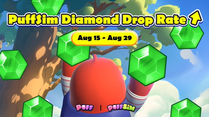 The0xGoku's tweet photo. "ONGOING alert! 🤤 Get more Diamonds in #PuffSim Activity #3! 💎 Use them to: Raise Stars for enhanced power 💪 Convert to IGO Points &amp; redeem PUFF tokens at TGE 🤑 Start adventures &amp; accumulate for MORE! ⛳️ Play now: https://t.co/afgXndkSti @Puffverse @MoWgLi0001 https://t.co/88ekBXP3R8
