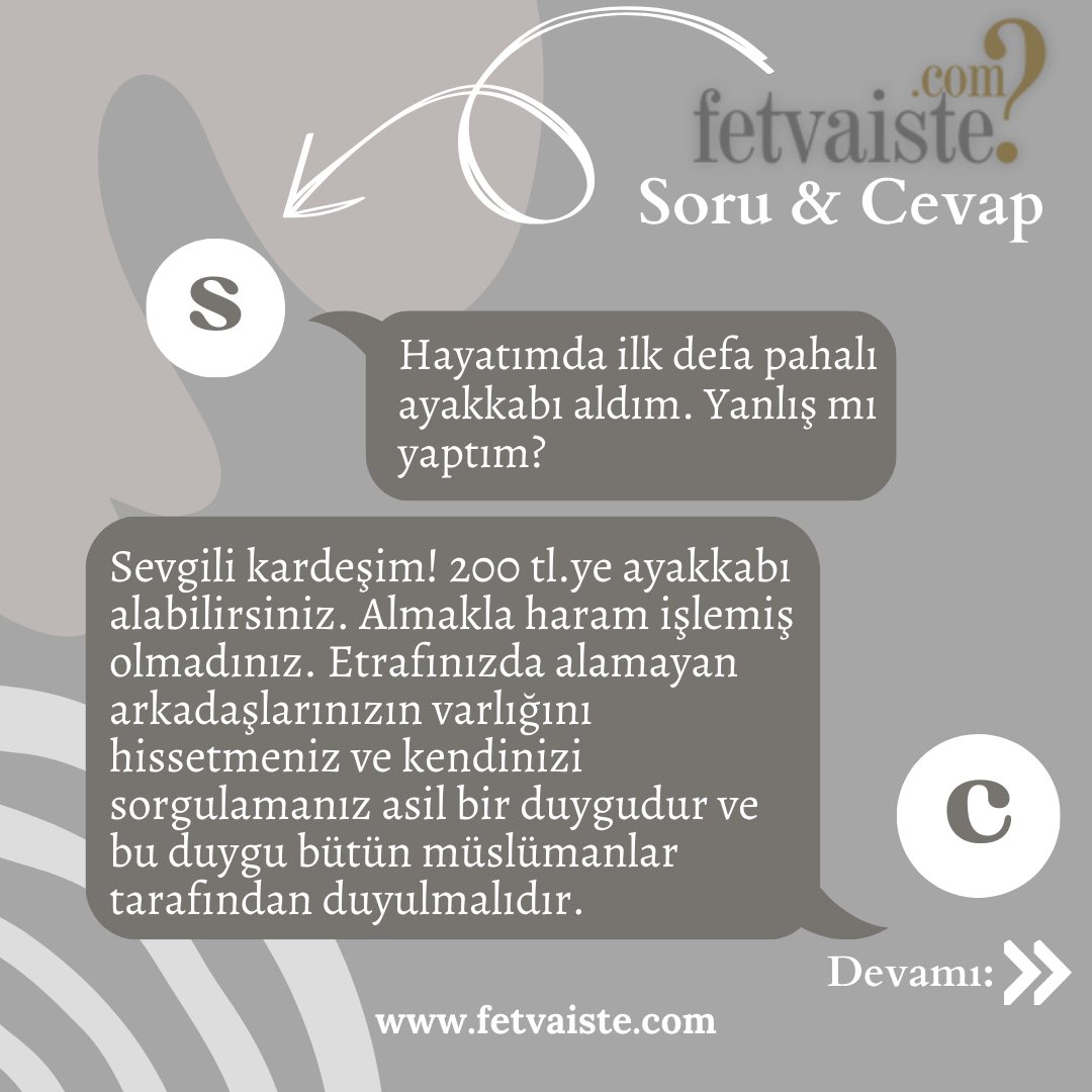 Fetvaiste's tweet photo. .
Hayatımda ilk defa pahalı ayakkabı aldım, yanlış mı yaptım?
#fetvaiste #fetva #fetvameclisi #fetvalar #birfetva #fetvakurulu #videofetva #ölüm #ahiret #kabir #cenaze #fetvahattı #fetvanet #fetvayokusu #fetvasor #fetvahane #fetvavar #diyanetfetva #fetvasorucevap #kurbanfetvalar https://t.co/q6P9sODPQa