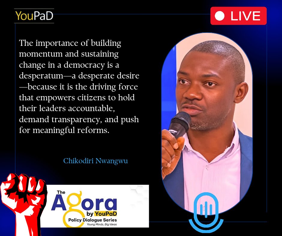 Building momentum and sustaining change in a democracy is a desperatum -<a href="/Kodiri_Nwangwu/">Chikodiri Nwangwu</a> 

Read more👇👇👇