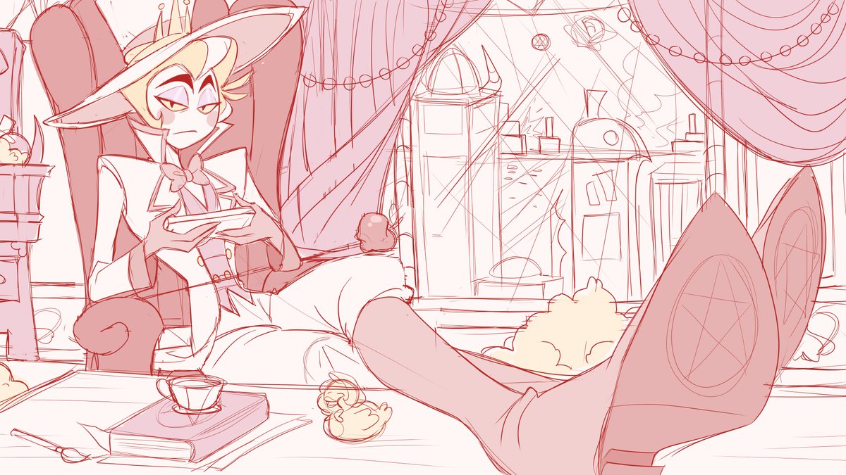 ChandlLucky's tweet photo. Wip✨️🍎
#HazbinHotel #HazbinHotelLucifer https://t.co/TYMjRSoV2C