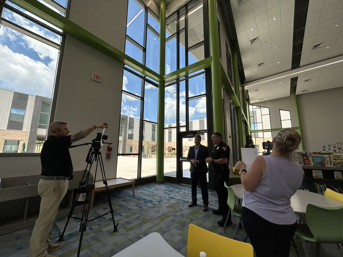 Enjoyed shooting a back-to-school message with our friend and partner, Sherriff Ron Freeman. nam04.safelinks.protection.outlook.com/?url=https%3A%…