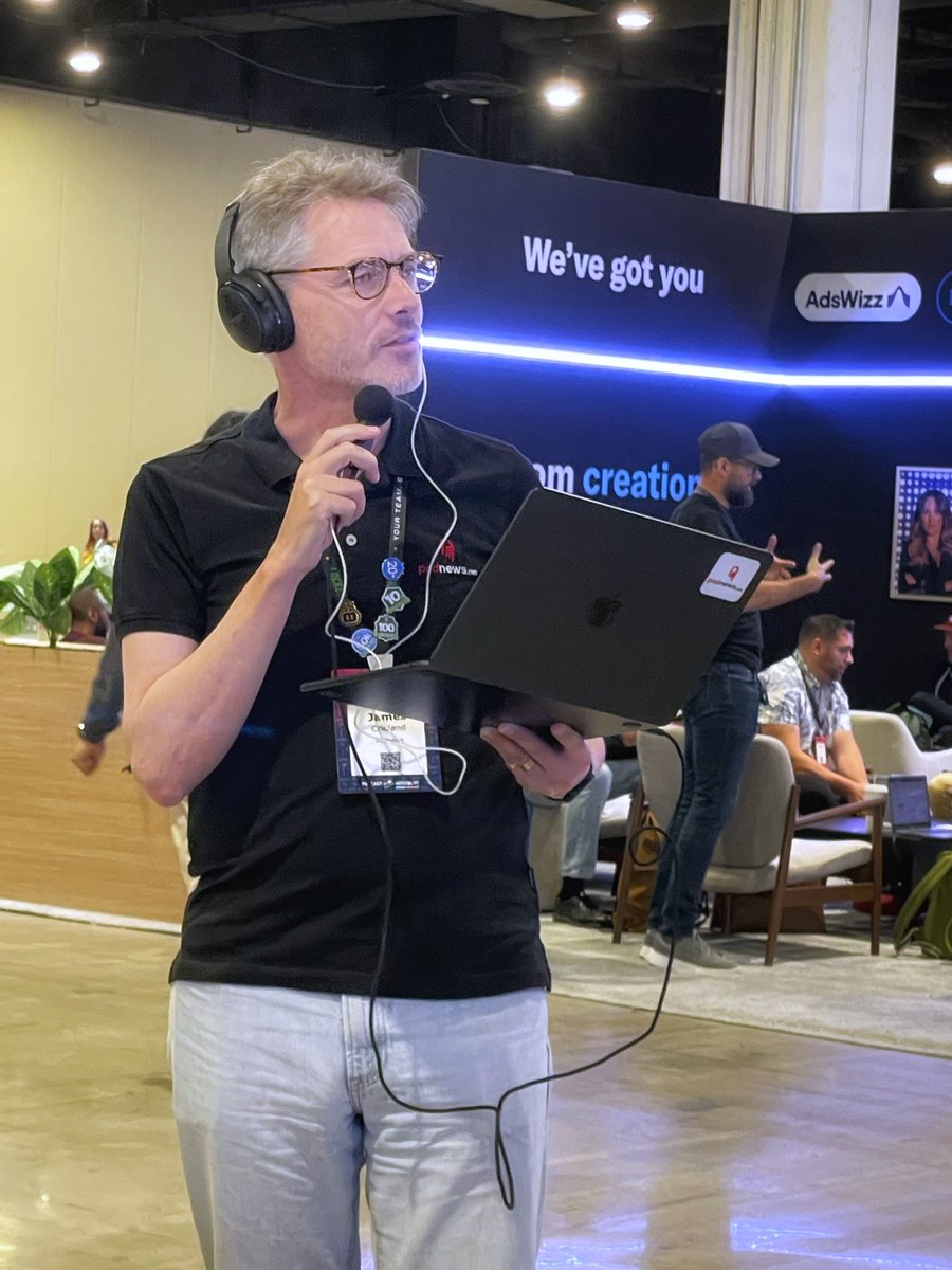 I spy <a href="/Podnews/">Podnews podcasting news</a> Weekly Review being recording live from <a href="/PodcastMovement/">Podcast Movement</a>