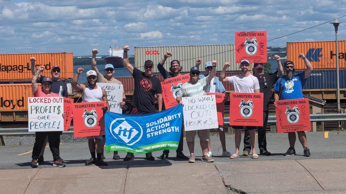risserk's tweet image. @TeamstersCanada #weareITF @ITFglobalunion #Halifax @CNRailway