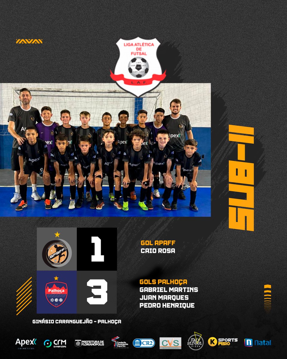 apafffloripa's tweet photo. Raça e superação marcaram a quarta-feira da APAFF/Florianópolis no Campeonato Regional de Futsal! ⚽️⚡️

Confira os resultados!

#APAFF #Florianópolis #Futsal #CampeonatoRegional #Sub11 #Sub13 #Raça #Superação #Esporte #Paixão https://t.co/HMR4YZ5kaK