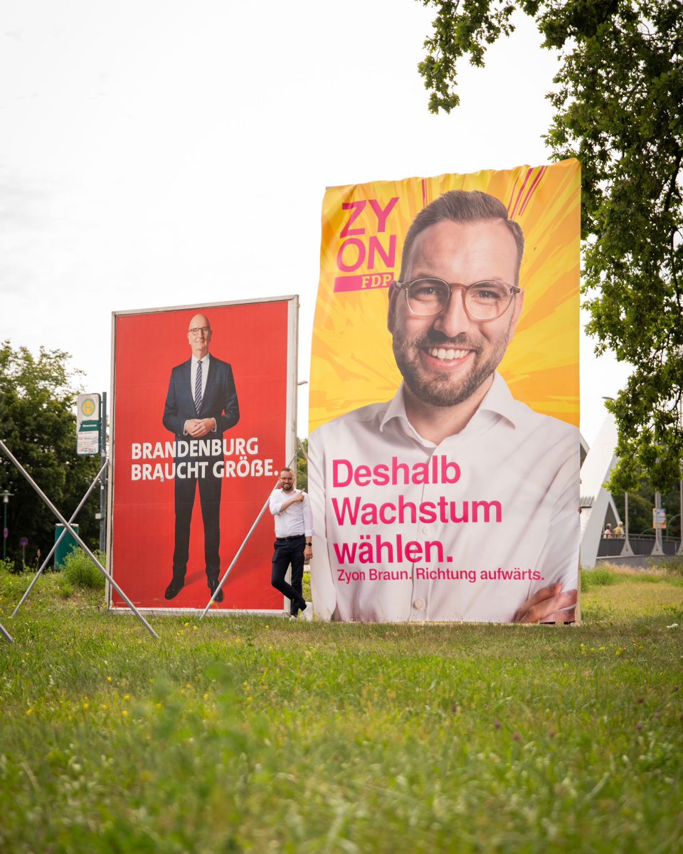 Brandenburg braucht Größe. Deshalb Wachstum wählen - #FreieDemokraten wählen. #RichtungAufwärts #LTWBB24 #ZYON