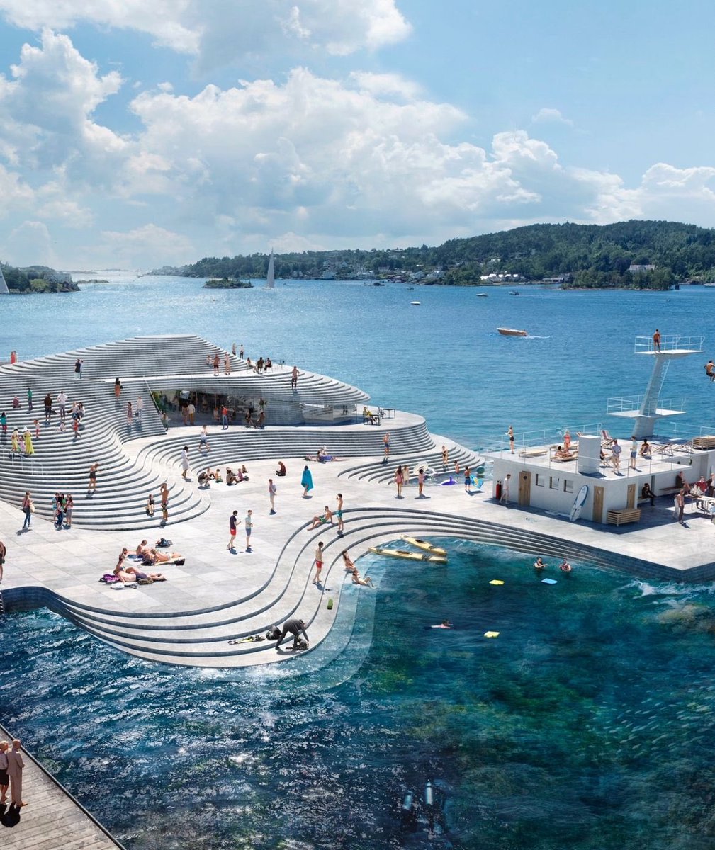 luusssso's tweet photo. An amazing community bath in coastal town of Arendal, Norway https://t.co/sDdEYuNUEZ
