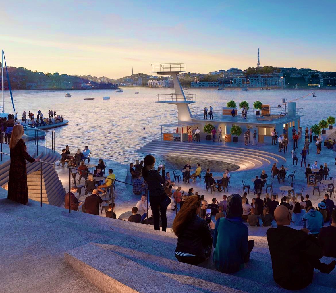 luusssso's tweet photo. An amazing community bath in coastal town of Arendal, Norway https://t.co/sDdEYuNUEZ