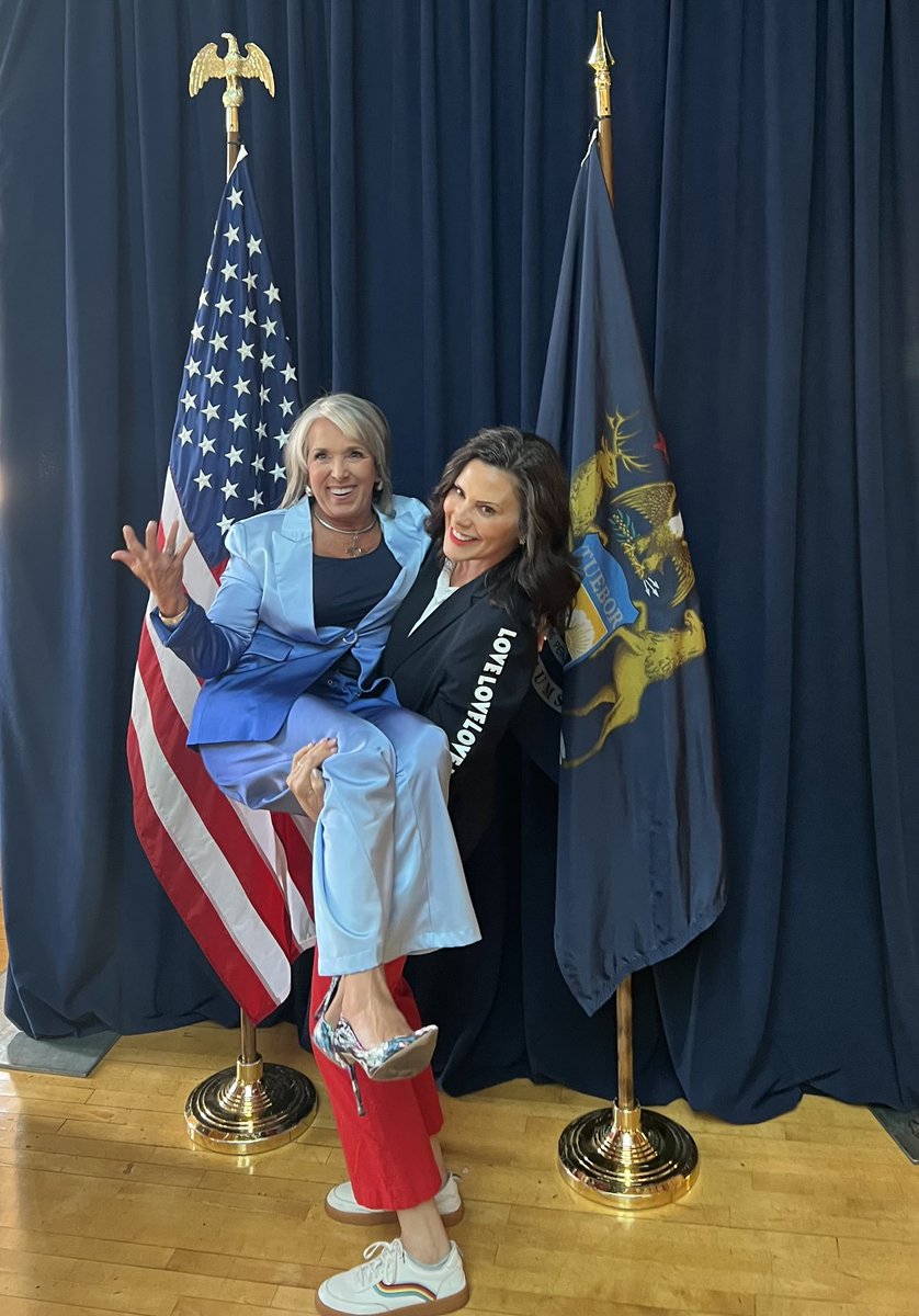 Women supporting women. Literally.