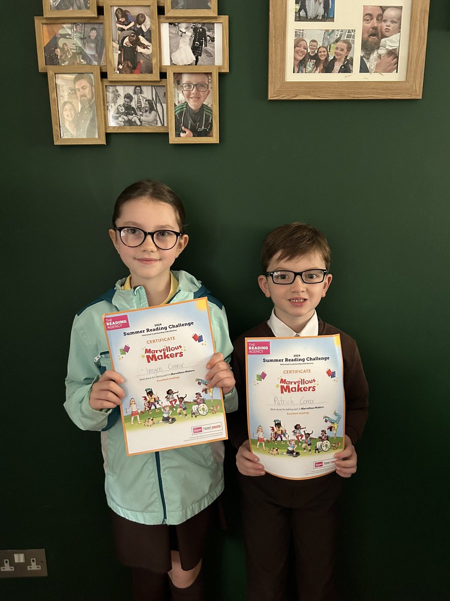 cazzagal's tweet image. @GlasgowLib 2 happy children collected their summer reading challenge  certificates yesterday! Delighted with their goodie bag! Great way for encourage children to read…..! #glasgowteach #books #useyourlibrary