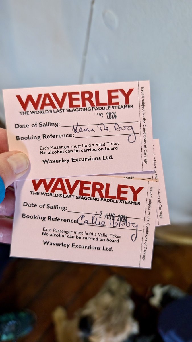 lmcb1231's tweet photo. Callie and Kevin have been cruising !  Even got their own special tickets! Brilliant afternoon cruising from #Brodick to the Holy Isle and Pladda.  #Arran #btposse  Thank you @PS_Waverley https://t.co/iwhZG6USEc