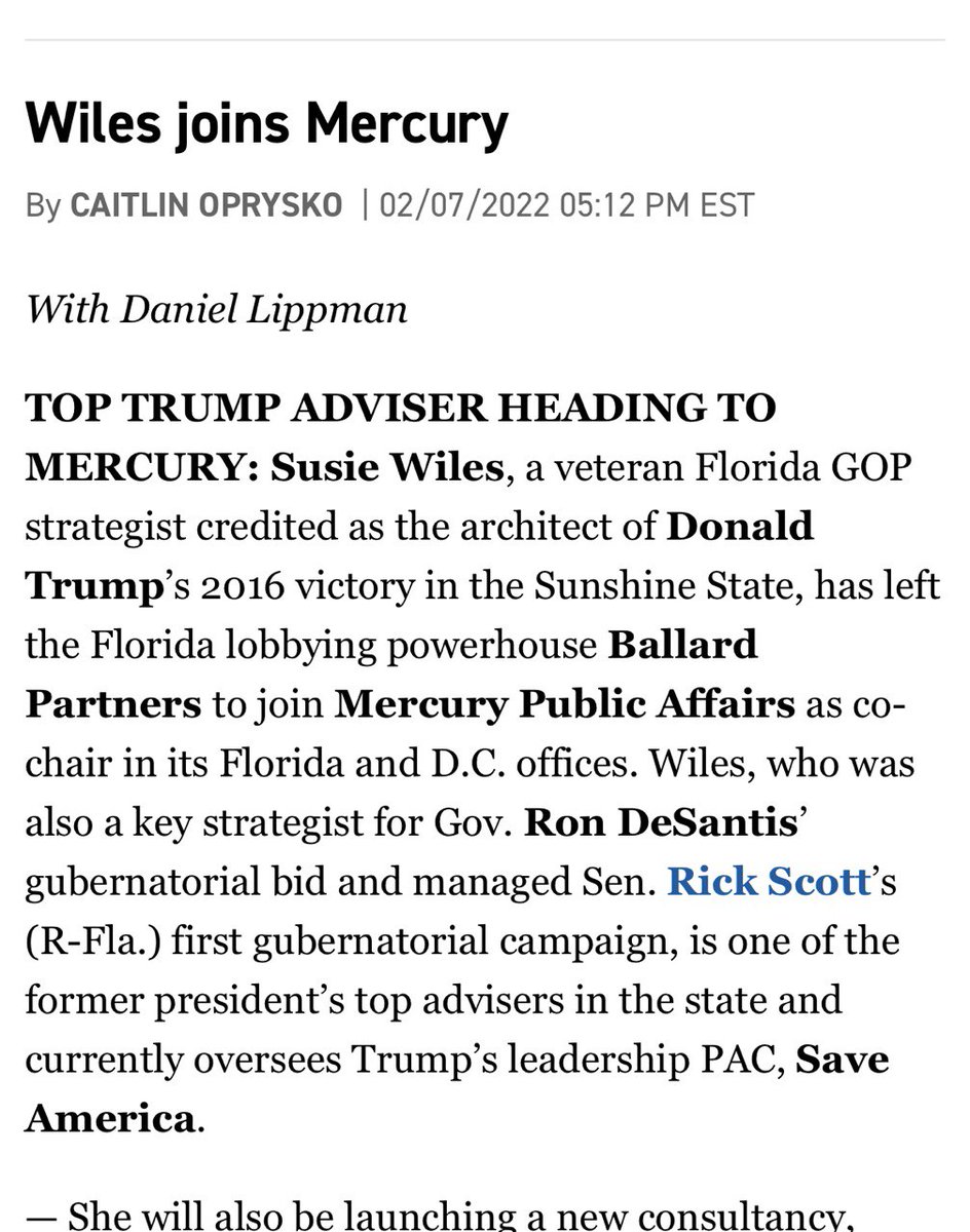 georgenews's tweet photo. 🧵One of Donald Trump’s top political advisors, Florida strategist Susie Wiles, is lobbying for tobacco company @SwisherSweets as it battles a Biden administration proposal meant to reduce youth smoking. #Swisher #SwisherSweets
https://t.co/sXU3STihCs