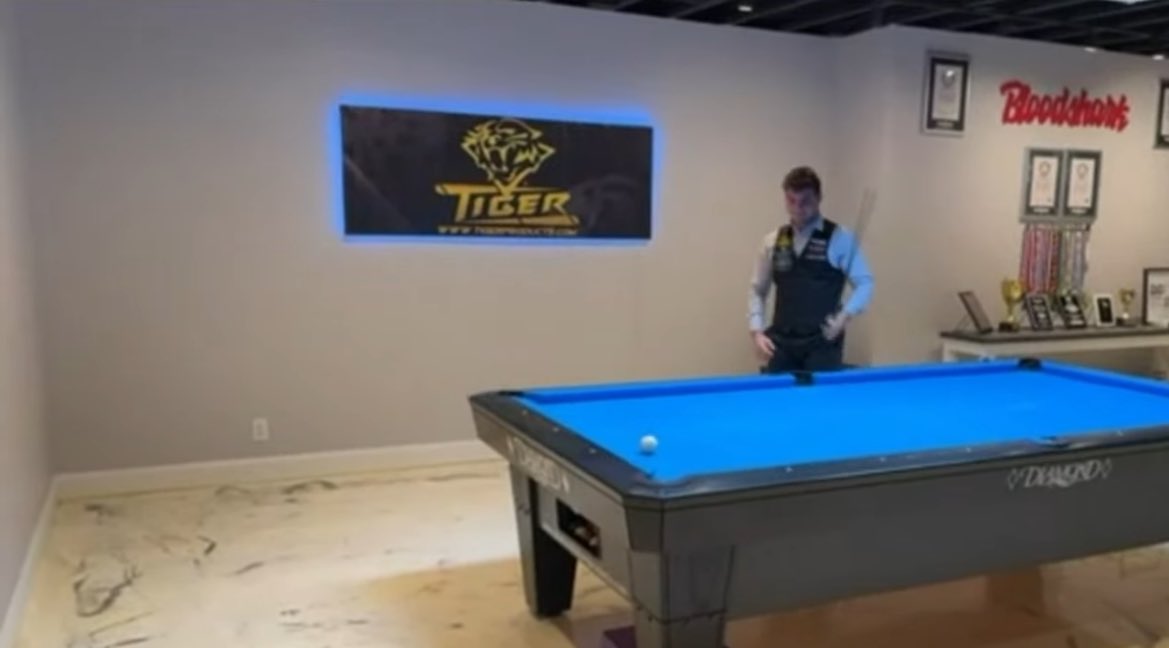 You cannot make up what is happening on Justice’s briefing right now. 

After weeks of unprecedented bad news for the governor’s businesses we’re spending the only time we have to hear directly from him (as he runs for a U.S. Senate seat) watching… a billiards trick shot