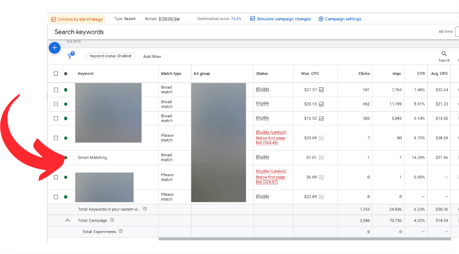 What The F**K!!!!!! 

The Broad Match Keyword SMART MATCHING Was Added As A Keyword To Our Account And THERE IS NO CHANGE History Documentation And There Are Costs Associated With This Added Keyword. 

This Is NOT A Bug, They Are Doing Something, And You Cant Just Do That! You
