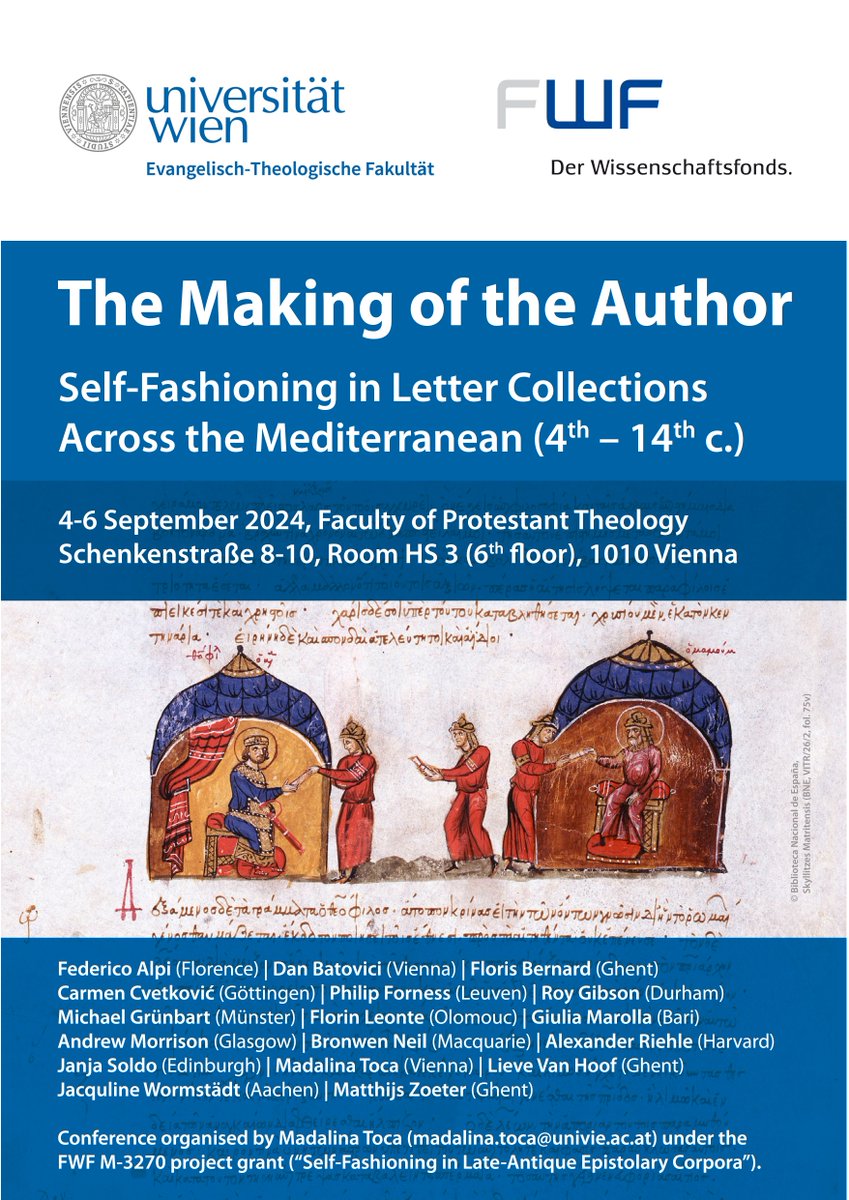 If you're in Vienna in two weeks, this will be happening. I'll also post the programme shortly.