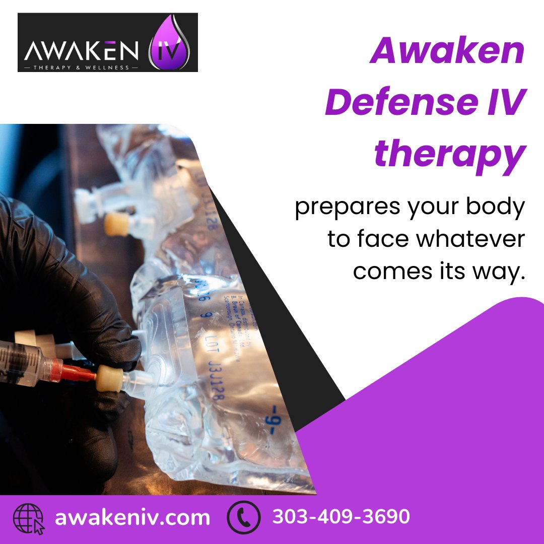 Awaken_IV's tweet photo. Awaken Defense IV therapy prepares your body to face whatever comes its way. Stay resilient and healthy with our comprehensive immune support solution.
https://t.co/15L2TMNhvr 
#AwakenIV #IVTherapy #HolisticWellness #HealthAndWellness https://t.co/uutAJBRv39