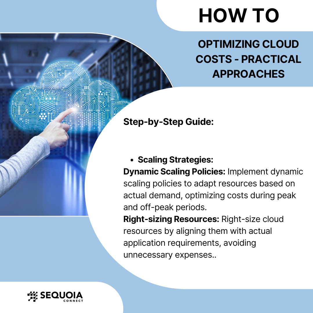 SequoiaConnect's tweet image. Optimize your cloud costs like a pro! Follow our step-by-step guide on resource tagging, strategic reservation usage, and effective scaling strategies to ensure cost efficiency in your cloud infrastructure. ☁️💸 #SequoiaConnect #CloudCostOptimization #TechHowTo
