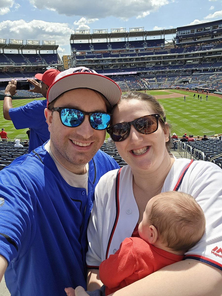 Enjoying paternity leave with some baseball on a beautiful afternoon!