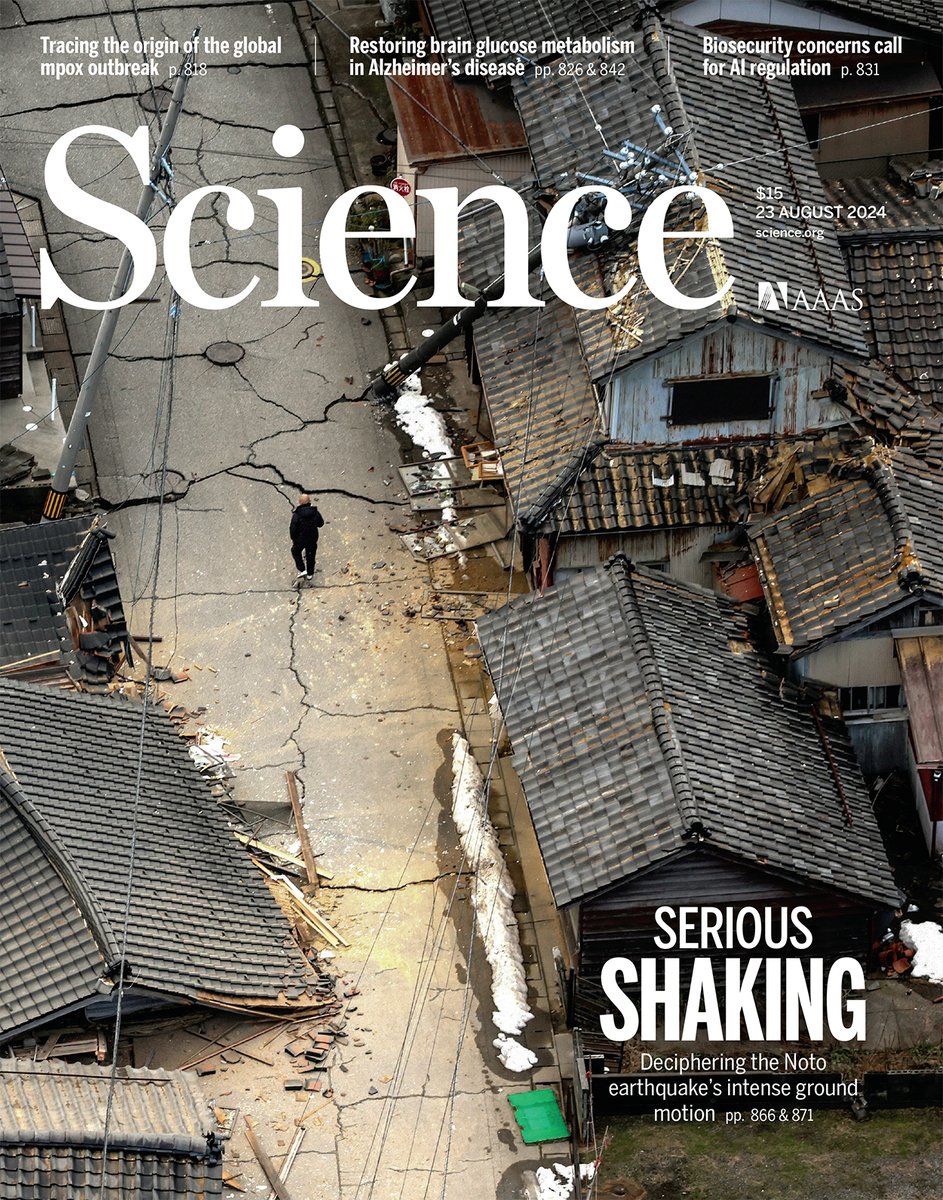 The 2024 magnitude 7.5 Noto earthquake in Japan occurred on a fault system that has seen repeated seismic swarms since 2020. New research in Science deciphers the intense ground motion of the event.

Learn more in this week's issue: scim.ag/86Y