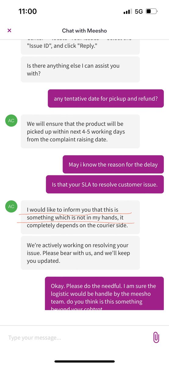 torashid's tweet photo. @Meesho_Official Refund is long pending. Customer support just pathetic it caused to block my amount for refund. This is unacceptable customer service. Please resolve this immediately #CustomerServiceFail #Urgent @viditaatrey https://t.co/PfQ0dKIgfn