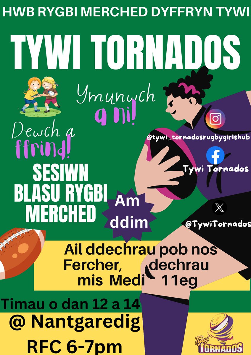 TywiTornados's tweet image. Dewch i ymuno gyda ni, dewch i wneud ffrindiau ac i ddatglygu sgiliau newydd! Come along and give it a go!