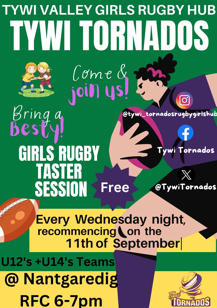 TywiTornados's tweet image. Dewch i ymuno gyda ni, dewch i wneud ffrindiau ac i ddatglygu sgiliau newydd! Come along and give it a go!