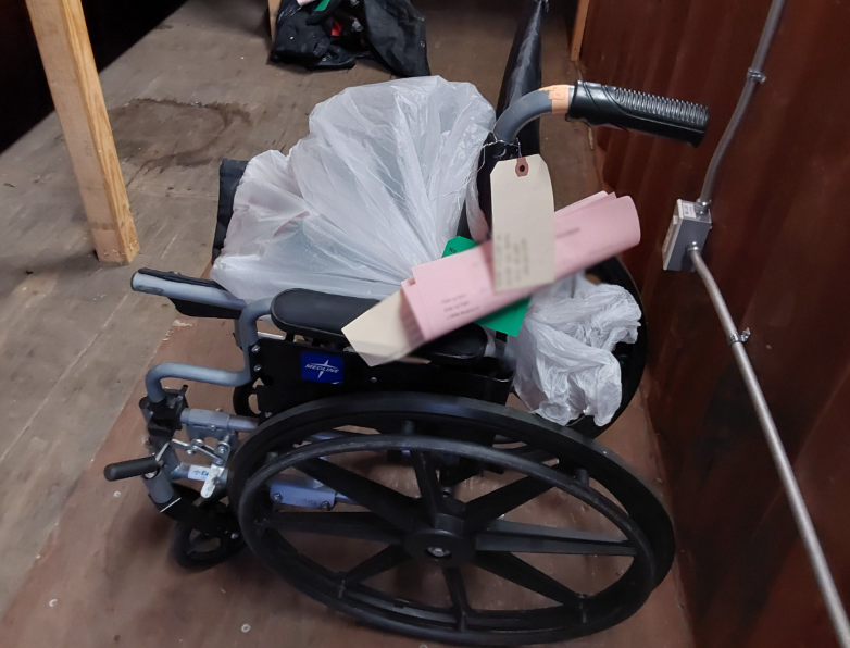 hdizz___'s tweet photo. Here are photos of wheelchairs and walkers Mayor's Breed's teams stole from disabled homeless people in recent weeks as part of her crackdown on homeless encampments. 49% of homeless people in SF have disabilities. https://t.co/s6feuauqIk