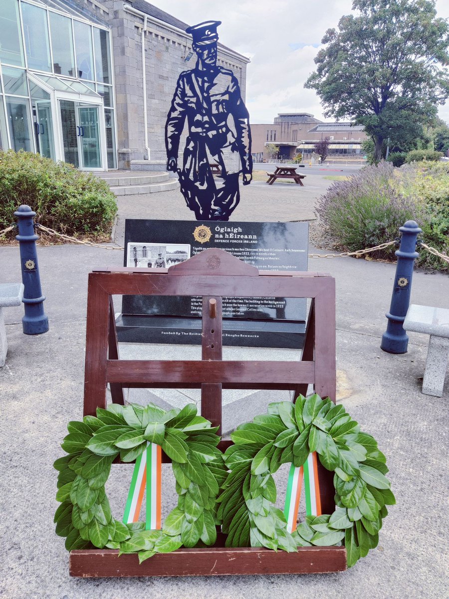 Remembering a Revolutionary  On the anniversary of the death of General Michael Collins, Óglaigh na hÉireann paid tribute with a solemn commemoration and wreath laying ceremony.  

The event was held at the Michael Collins memorial in Cathal Brugha Barracks, and was attended by a