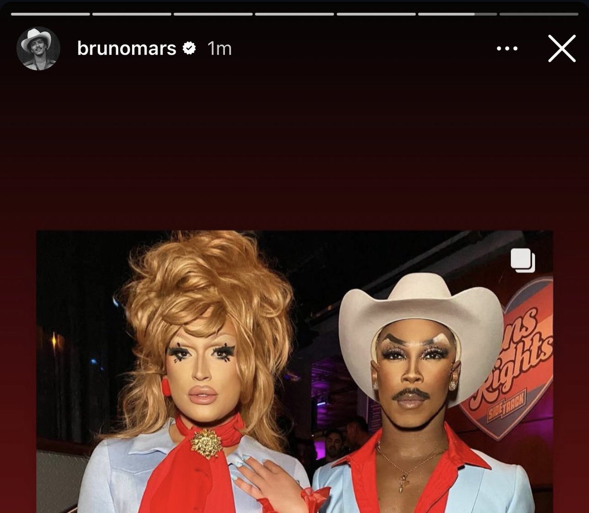 BRUNO MARS JUST REPOSTED US ON INSTAGRAM OMFG