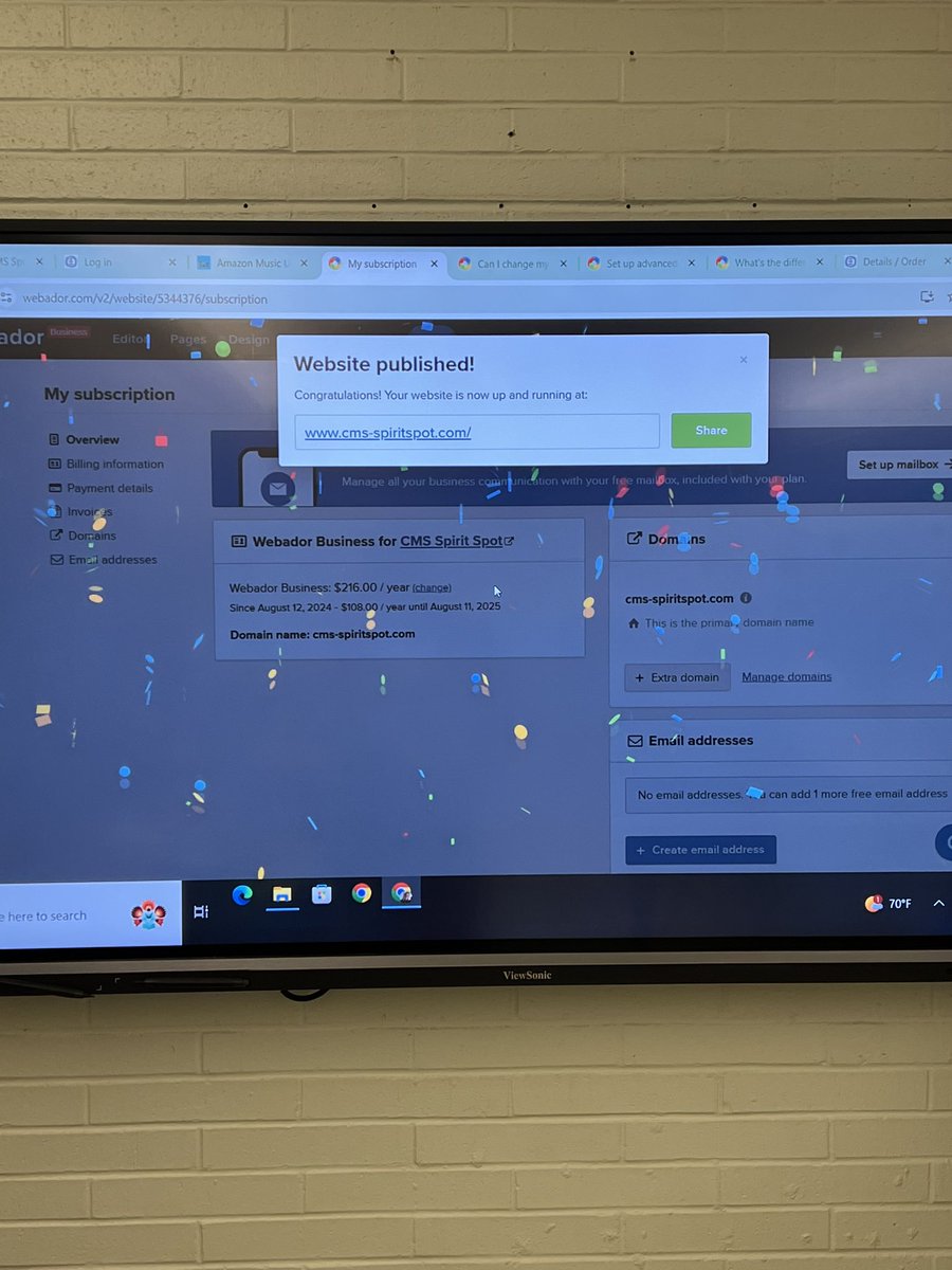Our new website it up and we are ready for orders! Payment will be collected on Tuesday, September 3. CMS-SpiritSpot.com