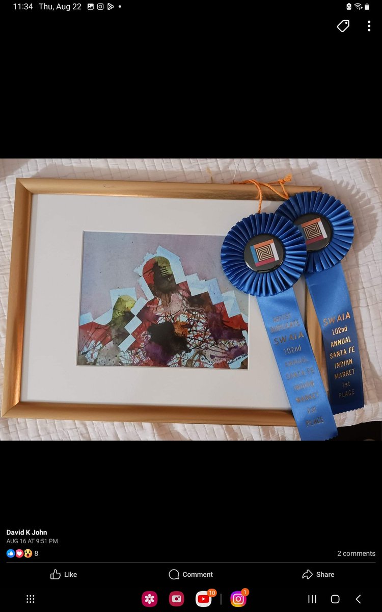 HadiibahJ's tweet photo. Here is a close up to the first place prize painting and the gold leaf portion of the painting https://t.co/HKpHNNV7x6