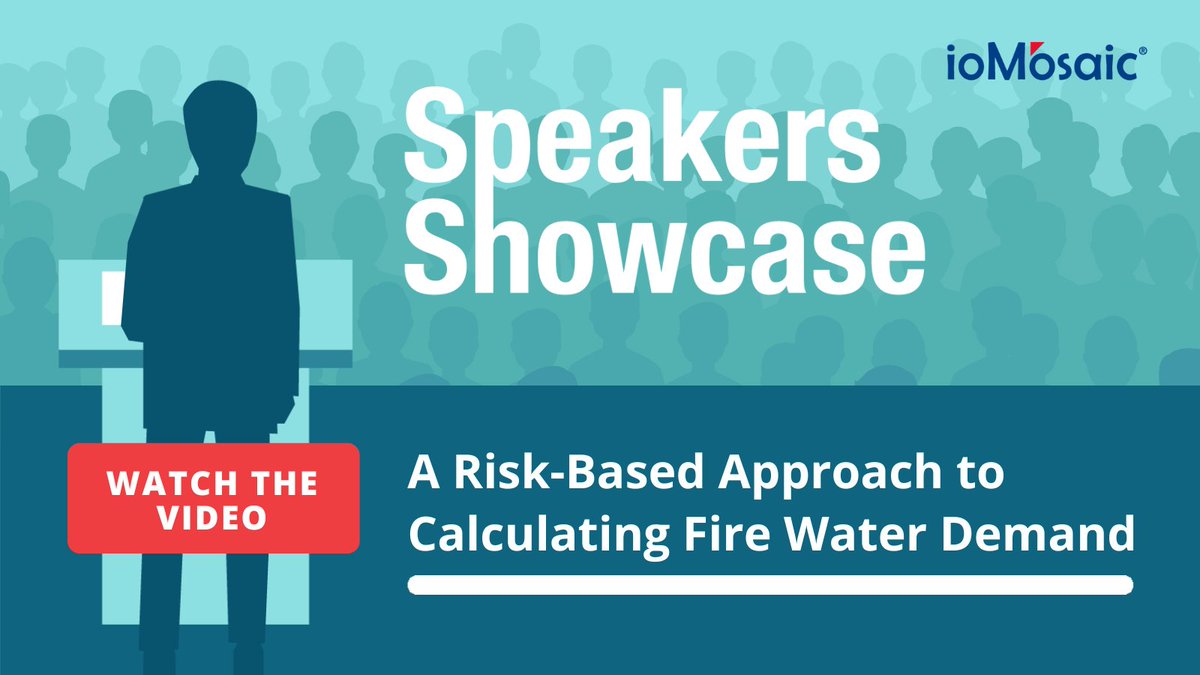 ioMosaic's tweet image. Watch this 36-minute PStv® video as Adam Baker demonstrates step by step how to calculate what the maximum required fire water demand rate is for an LPG storage facility using SuperChems™ software. bit.ly/3aeqecC 
#RiskManagement #ProcessSafetySoftware
