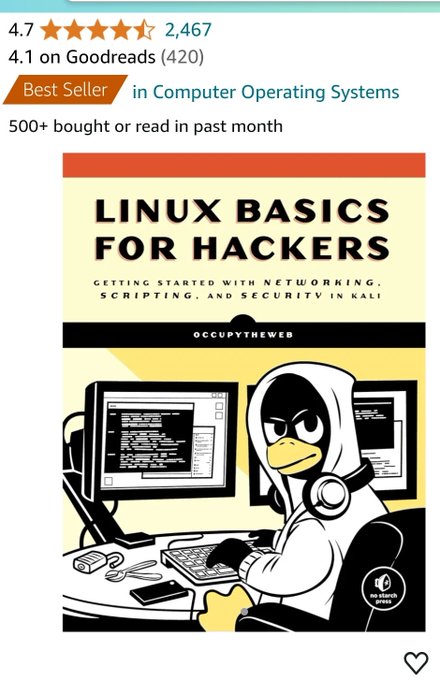 three_cube's tweet image. Get the Newest Edition (2ed) of Linux Basics for Hackers!      
Now available in the form of training videos taught by the author!
hackersarise.thinkific.com/courses/LinuxB…