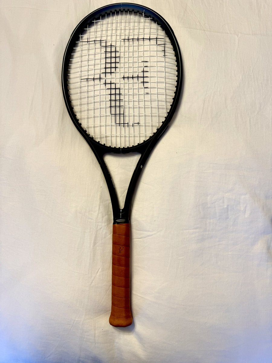 With huge thanks to <a href="/JamesColhoun5/">JCtennis</a> at JC Tennis for his customised stencil of <a href="/rogerfederer/">Roger Federer</a> for the new <a href="/WilsonTennis/">Wilson Tennis</a> RF1.