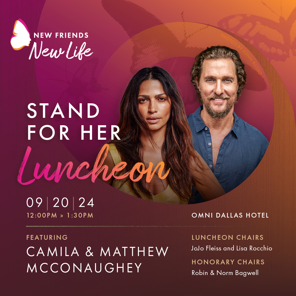 minervaco's tweet image. We&apos;re so excited to celebrate #MinervaClient @nfnlnews at their Stand For Her Luncheon on 9/20 at the @OmniDallas! 🎉 This year&apos;s event will feature a conversation with Matthew and Camila McConaughey, founders of the @jklivinFNDN.

Sponsorships &amp;amp; info at newfriendsnewlife.org/luncheon.