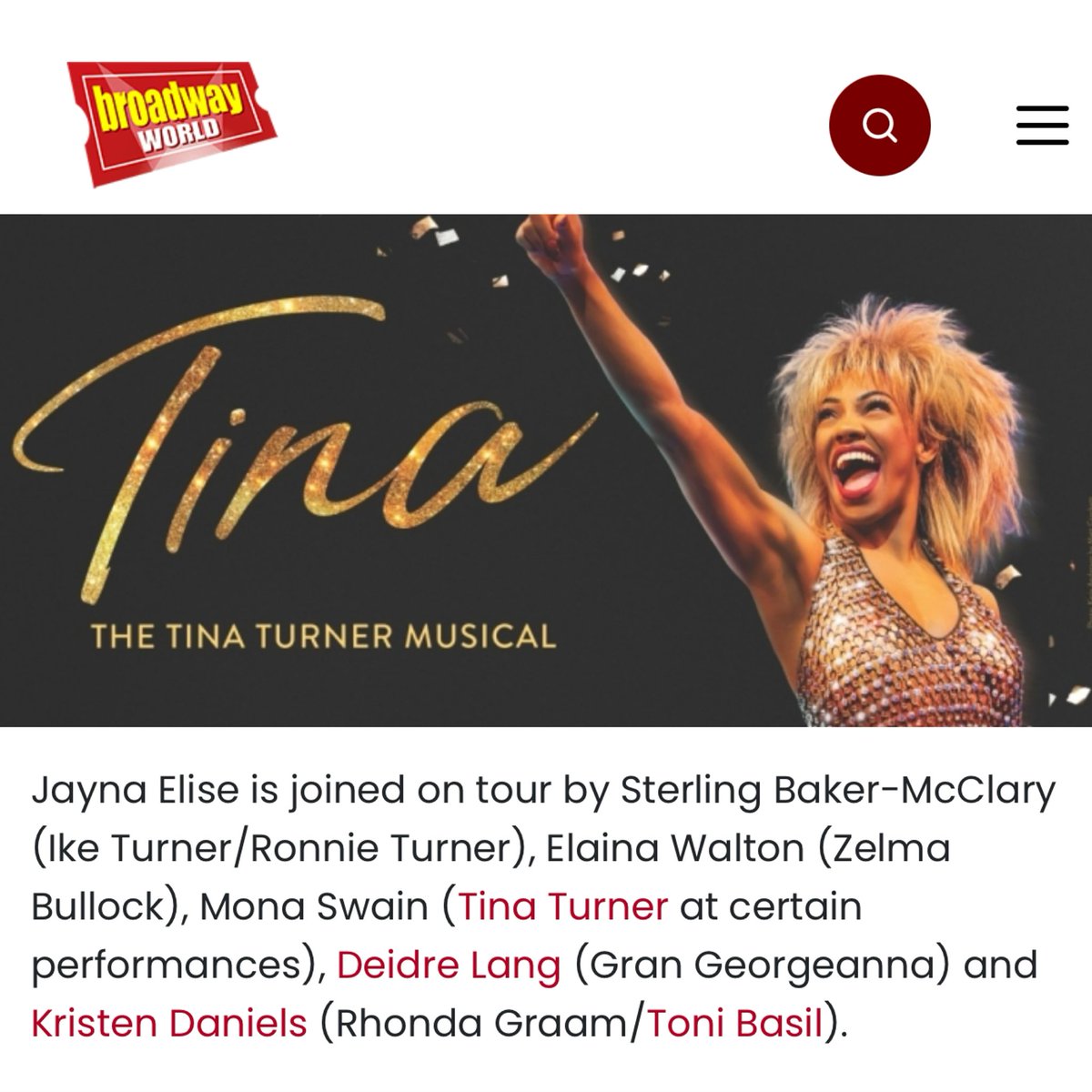 MonaSwain's tweet photo. Your girl is playing Tina Turner! https://t.co/QwDcXMCQjg