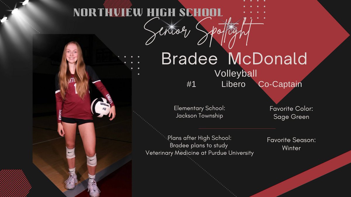 Our first Senior Spotlight for the Fall Season!  

Parents/Student Athletes, if you are interested in being featured, please reach out to Kristy:  luteskr@clay.k12.in.us , or fill out the Google Form here:  forms.gle/7zVwn6FdjFhMYj…
