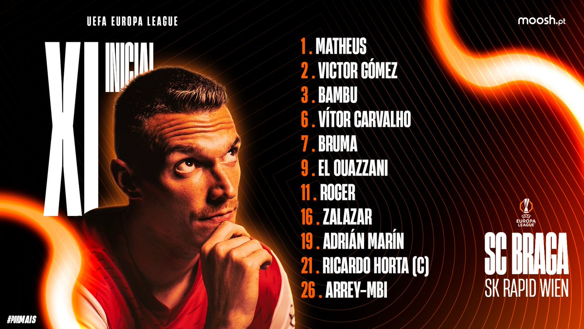 📋 | 11 INICIAL - LINE UP

O nosso onze.

#UEL | #SCBSKR