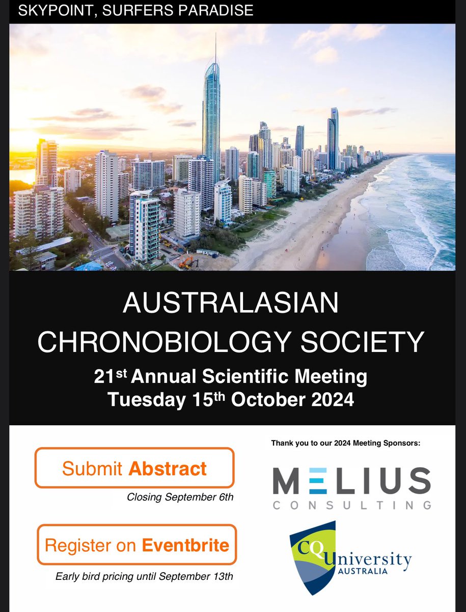 It’s time!!! ACS 2024 is nearly here. It should be another awesome event. Registration and abstracts open.

eventbrite.com.au/e/australasian…