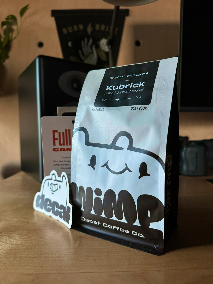 It’s a special thing when cool people you know make a cool product. 

Can’t wait to take a sip!

Nicely done <a href="/wimpdecaf/">Wimp Decaf Coffee Co</a>, <a href="/whale/">Matthew</a>, &amp; crew!