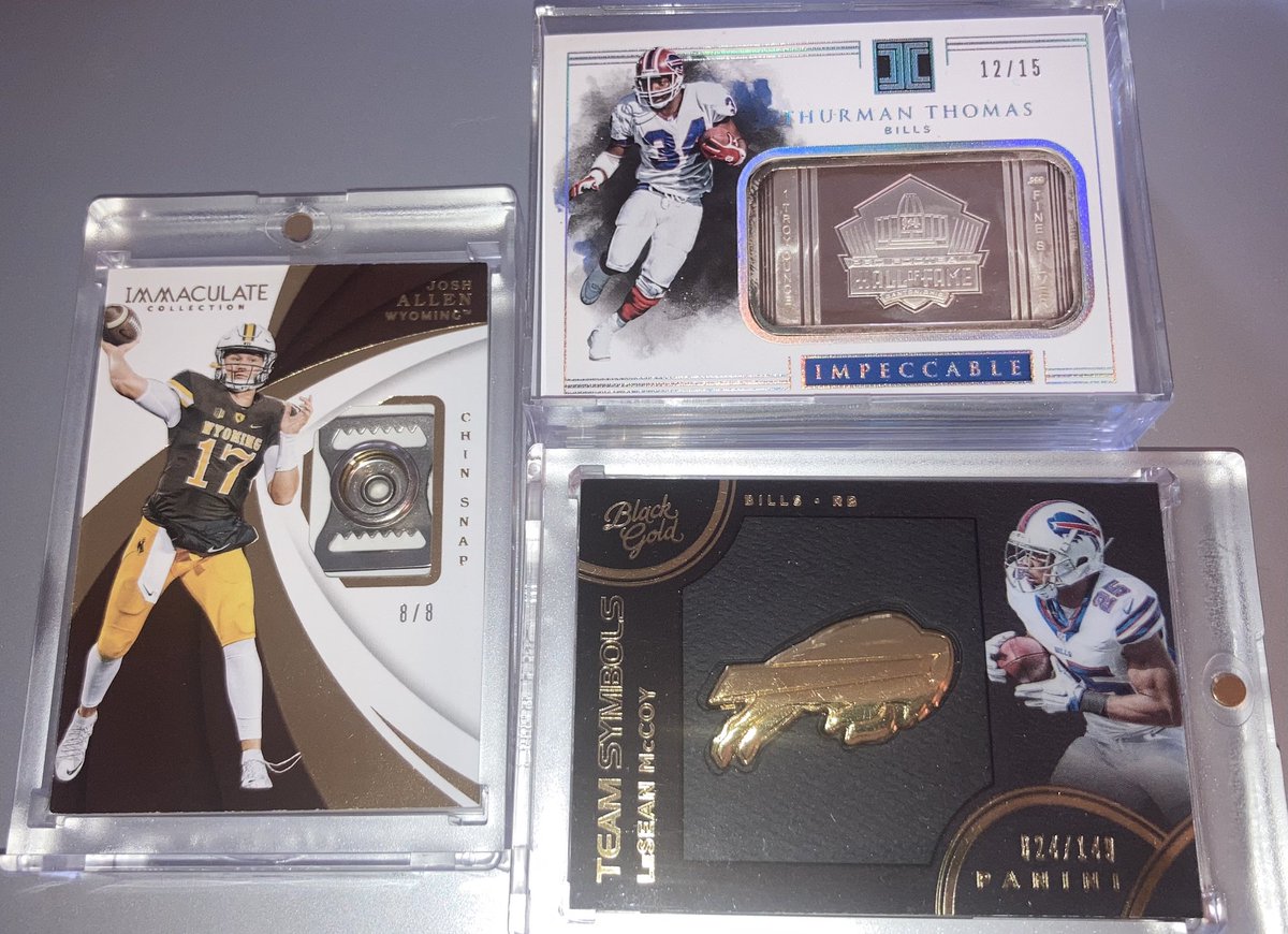 Rough_Buff's tweet image. The 3 thickest Bills cards I own! #PCbox #BillsMafia