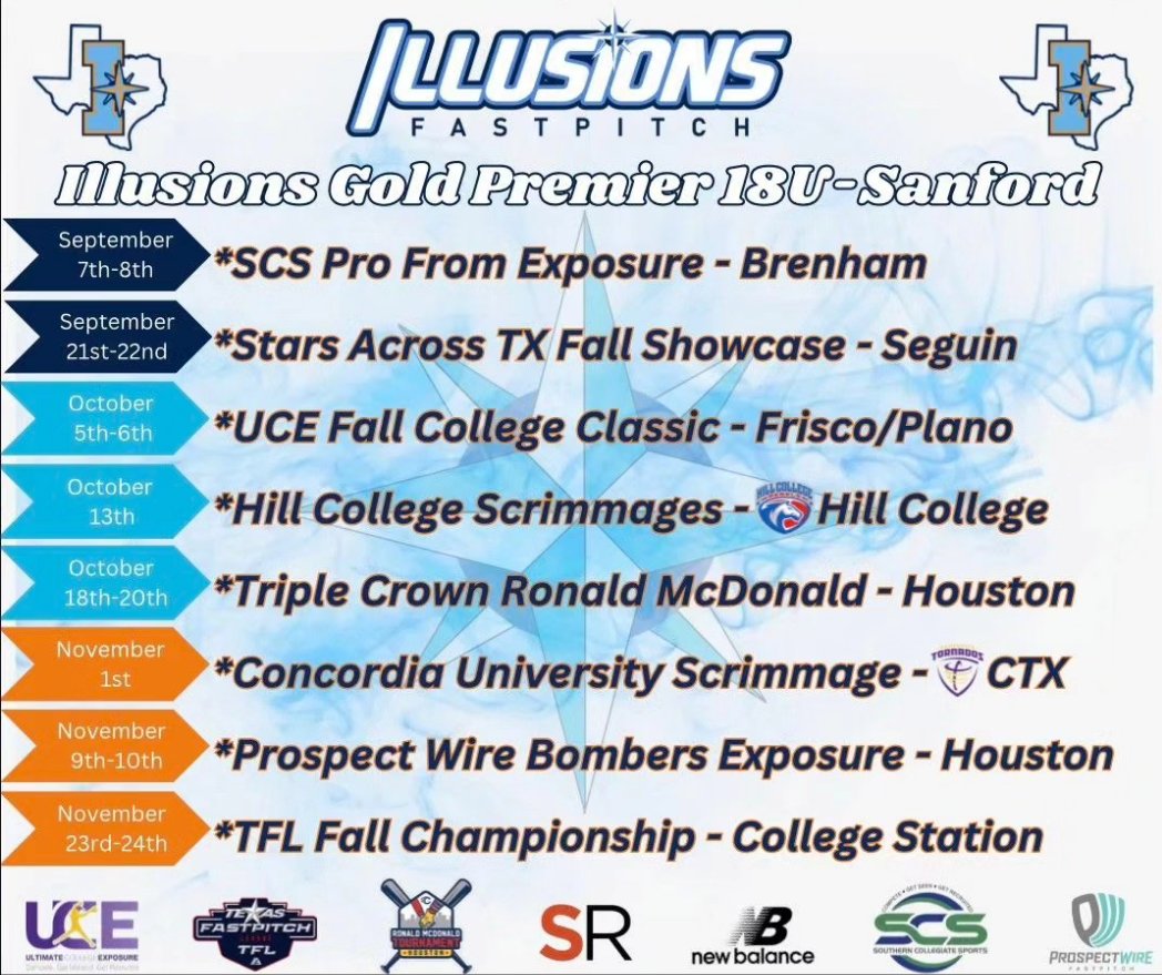 Chloe Wheeler (@chloewheeler111) on Twitter photo New team! New schedule drop for the fall!!๐๐
<a href="/GoldCTX/">Illusions Gold Premier CTX 18U-Sanford</a> <a href="/11ksanford/">Kyle Sanford</a>
<a href="/ZoeBacon/">Zoe Bacon</a> <a href="/whitjones25/">Whitney Jones</a> <a href="/CoachRonFrost/">Coach Ron</a> <a href="/kristinerb4/">Kristin Erb</a> <a href="/SidwellRob/">Rob Sidwell</a> <a href="/kyleighmpayne/">Kyleigh Payne</a> <a href="/BethTorina/">Beth Torina</a> <a href="/mzerkleee/">Morgan Zerkle</a> <a href="/Trisha_Ford/">Trisha Ford</a> @ShellieLandry New team! New schedule drop for the fall!!๐๐
<a href="/GoldCTX/">Illusions Gold Premier CTX 18U-Sanford</a> <a href="/11ksanford/">Kyle Sanford</a>
<a href="/ZoeBacon/">Zoe Bacon</a> <a href="/whitjones25/">Whitney Jones</a> <a href="/CoachRonFrost/">Coach Ron</a> <a href="/kristinerb4/">Kristin Erb</a> <a href="/SidwellRob/">Rob Sidwell</a> <a href="/kyleighmpayne/">Kyleigh Payne</a> <a href="/BethTorina/">Beth Torina</a> <a href="/mzerkleee/">Morgan Zerkle</a> <a href="/Trisha_Ford/">Trisha Ford</a> @ShellieLandry