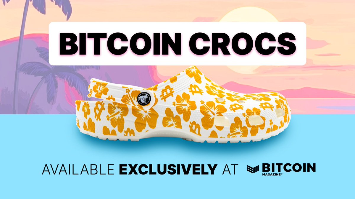 PRE-SALE: #BITCOIN CROCS V2.0 | ISLAND VIBES ?? Only 2,100 pairs 
