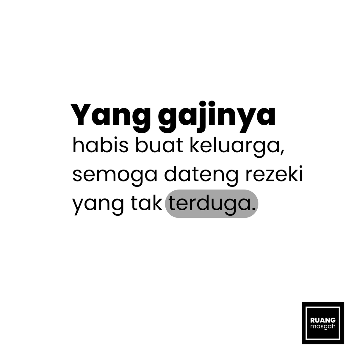 semoga rezeki nya lancar terus