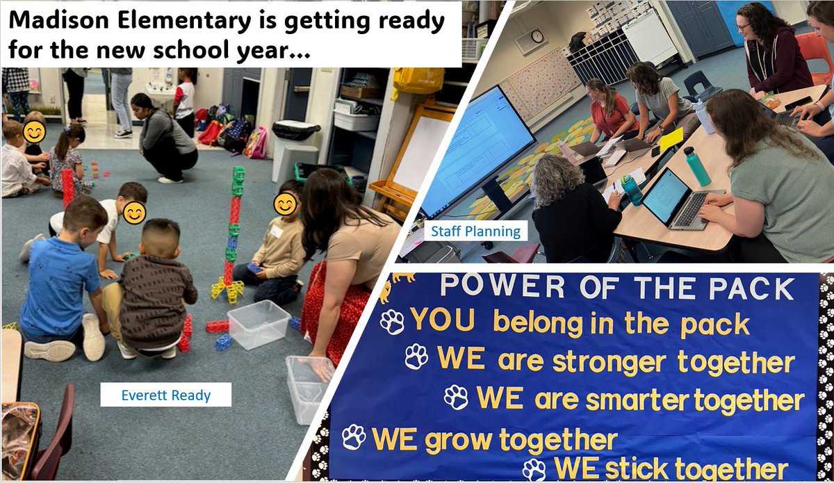 Madison Elementary Huskies of all sizes are planning and preparing for the new school year!  That’s the POWER OF THE PACK!