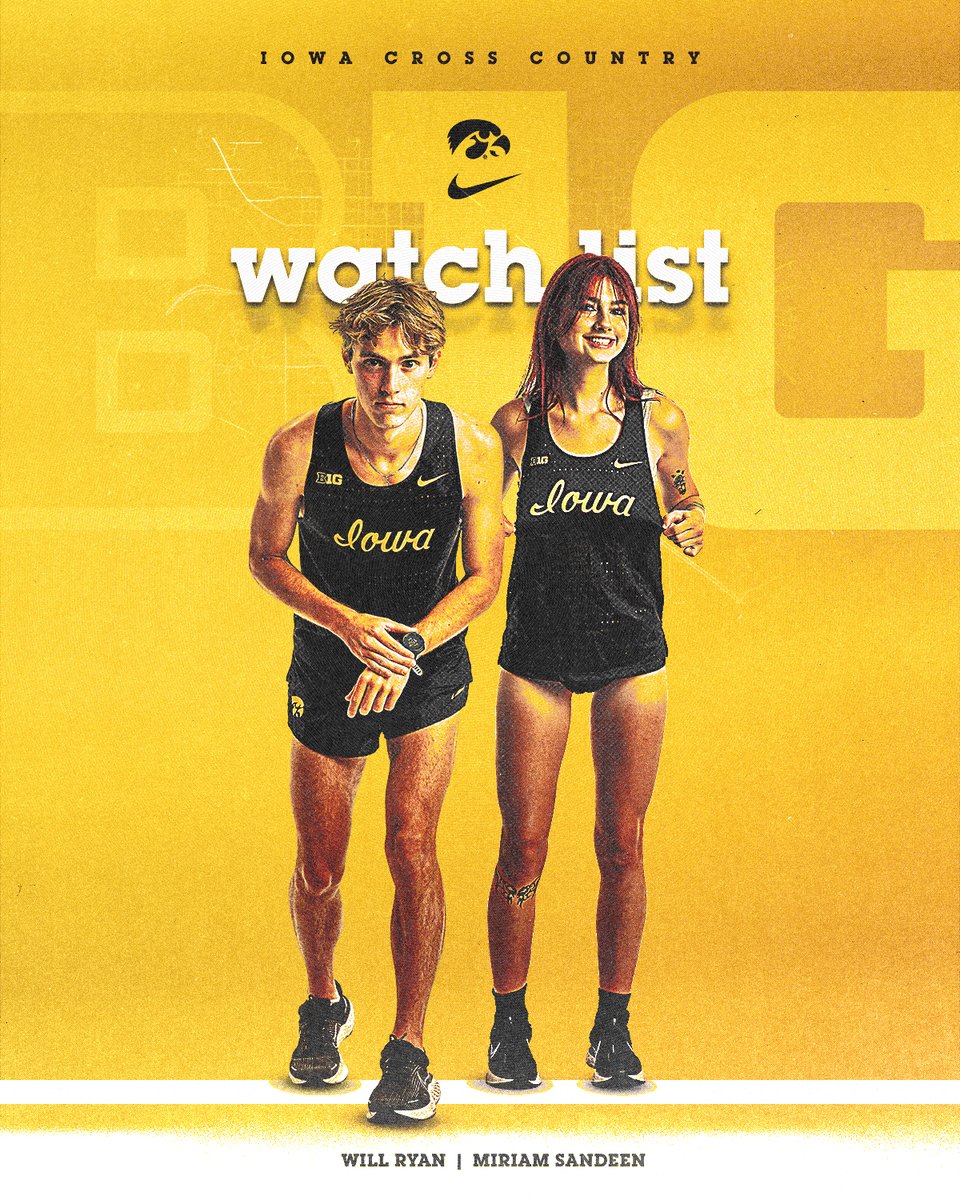 Will Ryan and Miriam Sandeen have been named to the B1G Preseason Watch List! 👀

➡️: spr.ly/6016l4AKi

#Hawkeyes