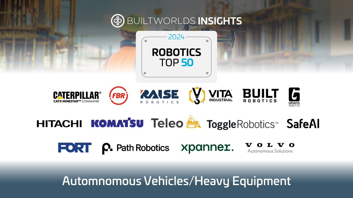 SafeAI Autonomous Technology (@safeaiautonomy) on Twitter photo Excited to share that we’ve been selected for the 2nd year in a row for the 2024 <a href="/builtworlds/">BuiltWorlds</a> Robotics 50 List in the #AutonomousVehicles/#HeavyEquipment category 🔥
You can check out the full 50 here 👉 builtworlds.com/insights/2024-… Excited to share that we’ve been selected for the 2nd year in a row for the 2024 <a href="/builtworlds/">BuiltWorlds</a> Robotics 50 List in the #AutonomousVehicles/#HeavyEquipment category 🔥
You can check out the full 50 here 👉 builtworlds.com/insights/2024-…