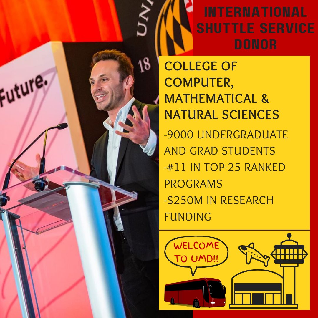The following school we’re celebrating is the College of Computer, Mathematical, and Natural Sciences for their amazing contribution to the International Shuttle Service! Your support made the event possible, ensuring our students had a smooth and comfortable experience. 🌐✨