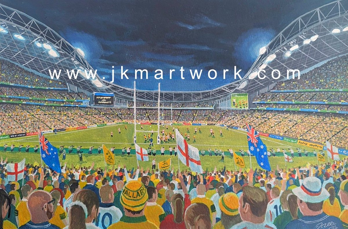 James Muddiman (@jkmartwork) on Twitter photo hi <a href="/rugbyunited/">#RugbyUnited</a> <a href="/RugbySaracens/">#RugbySaracens</a> <a href="/bathbytes1865/">Bathbytes1865</a> <a href="/RugbyQuins/">#rugbyquins</a> <a href="/RugbyEng/">#rugbyengland</a> <a href="/RugbyWasps/">#RugbyWasps</a> <a href="/RugbySaintsFans/">Saints T*witterati</a> painting ive done of #englandrugby #worldcupfinal2003 #jonnywilkinson #stadiumaustralia ,prints are available £15 each a3 size @ jkmartwork.com RT's are appreciated hi <a href="/rugbyunited/">#RugbyUnited</a> <a href="/RugbySaracens/">#RugbySaracens</a> <a href="/bathbytes1865/">Bathbytes1865</a> <a href="/RugbyQuins/">#rugbyquins</a> <a href="/RugbyEng/">#rugbyengland</a> <a href="/RugbyWasps/">#RugbyWasps</a> <a href="/RugbySaintsFans/">Saints T*witterati</a> painting ive done of #englandrugby #worldcupfinal2003 #jonnywilkinson #stadiumaustralia ,prints are available £15 each a3 size @ jkmartwork.com RT's are appreciated