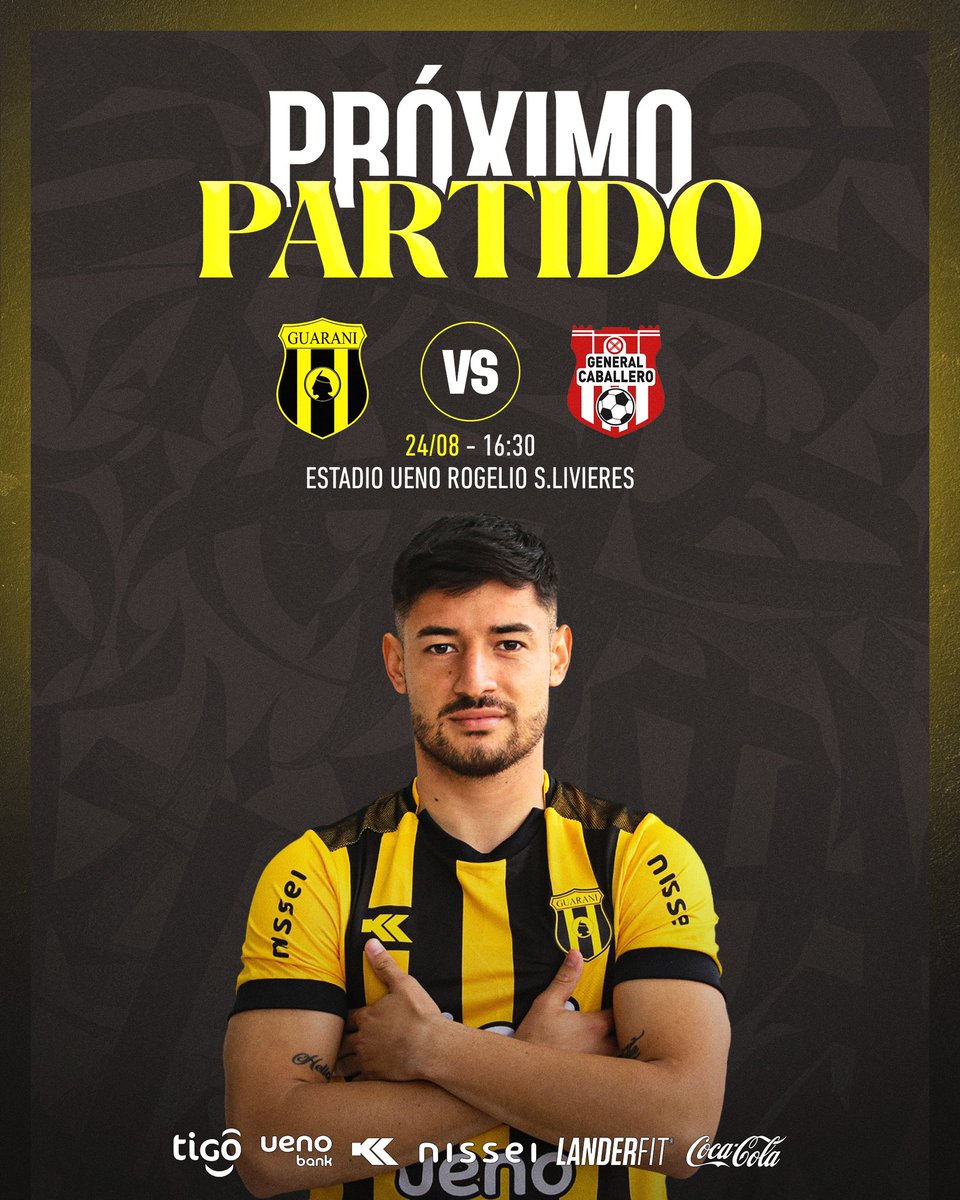 🔜¡𝐏𝐑𝐎́𝐗𝐈𝐌𝐎 𝐏𝐀𝐑𝐓𝐈𝐃𝐎!

🏆 Fecha 7 - #ClausuraAPF2024
🆚 Gral. Caballero
🗓️ 24/08
⏰ 16:30h
🏟️ Estadio ueno Rogelio S. Livieres

#VamosAborigen 🟡⚫️