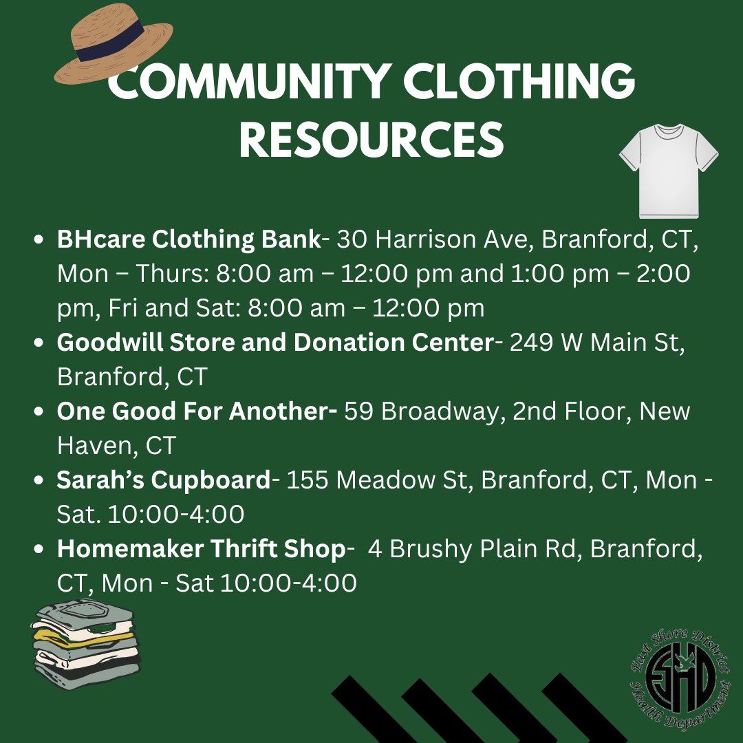 esdhd's tweet photo. Check out some of the clothing resources in our community that are available to all residents. Please comment other clothing resources that you know about and would like to highlight.🙂

#Community #communitysupport #clothingbank https://t.co/48D2lnibzv